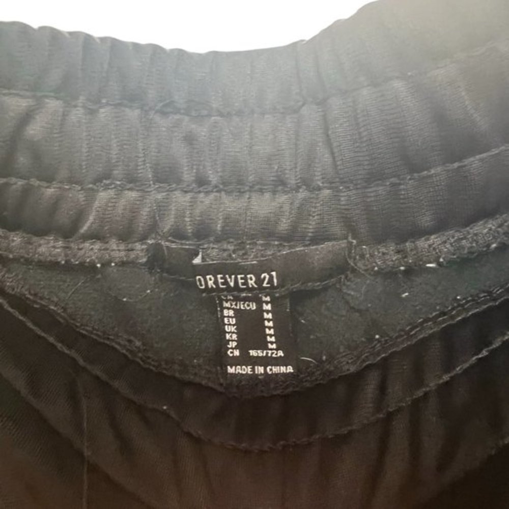 Women's Forever‎ 21 Tear Away Snap Up Track Athletic Pants M - Picture 3 of 5